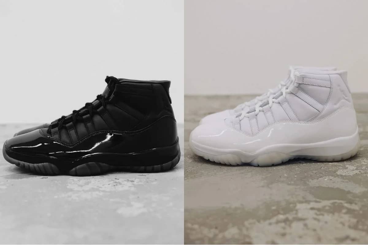 Comme Des Garçons Debuts First-Ever Air Jordan 11 Black And White Pack