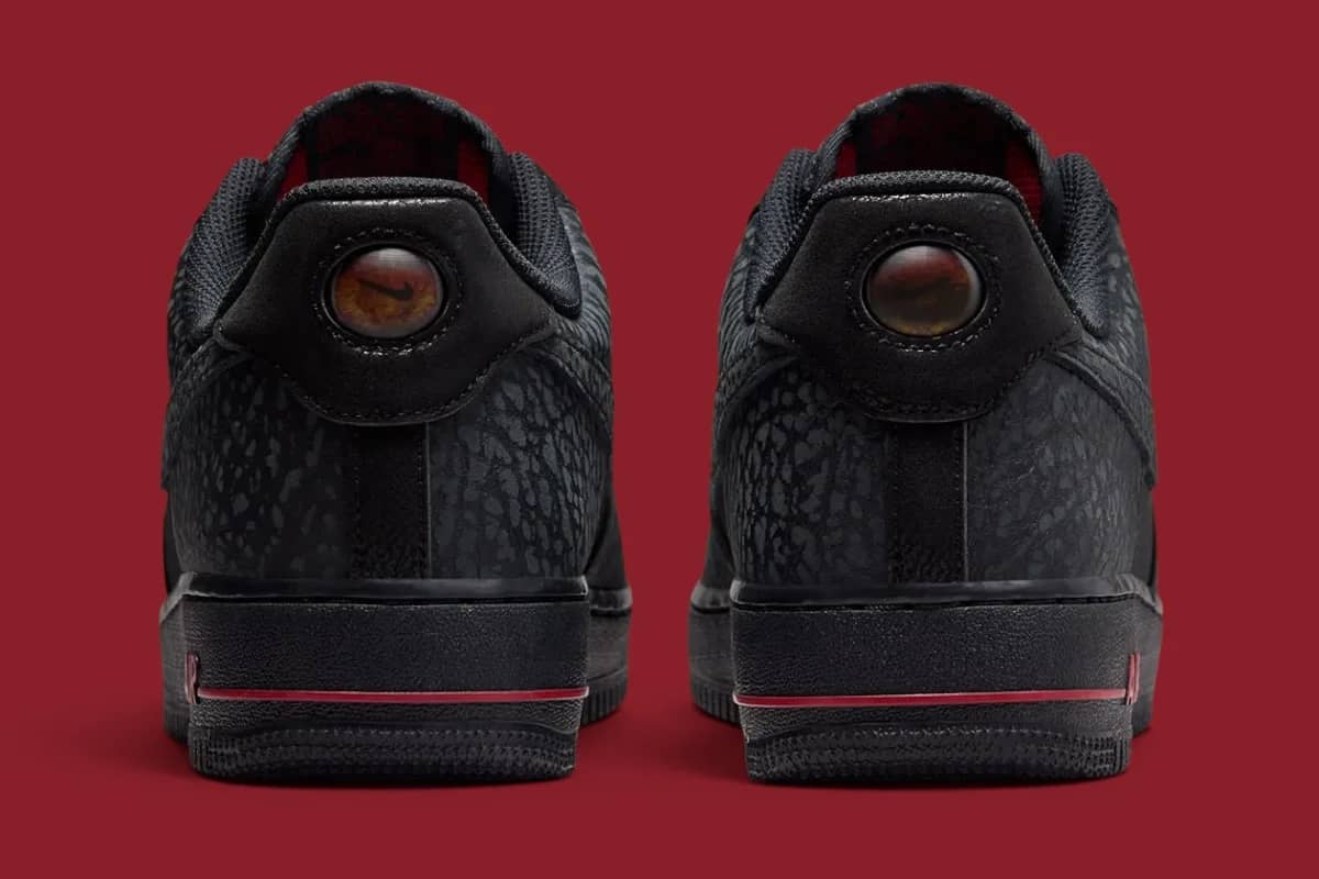 Nike Air Force 1 Low "Hellfire": Black-Red Colorway Set To Drop